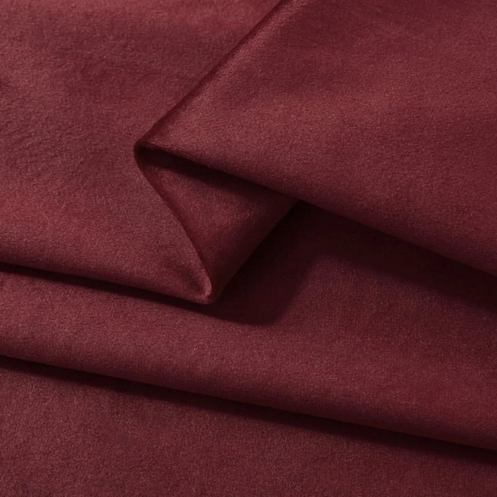 Luxury Red Velvet Room Darkening Curtains Metal Grommet Window Panels 52x96”